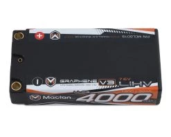 Maclan HV Graphene V3 2S Shorty LiPo ULCG Battery w/5mm Bullets (7.6V/4000mAh)