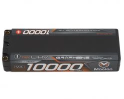 Exclusive RC Sales Shop 12 Maclan HV Graphene V4 2S LiPo Battery w/5mm Bullets (7.6V/10,000mAh)